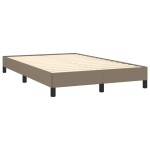 vidaXL Cadru de pat fără saltea, gri taupe, 120x200 cm, textil vidaXL Cadru de pat fără saltea, gri taupe, 120x200 cm, textil