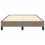 vidaXL Cadru de pat fără saltea, gri taupe, 120x200 cm, textil vidaXL Cadru de pat fără saltea, gri taupe, 120x200 cm, textil