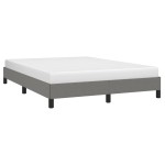 vidaXL Cadru de pat fără saltea, gri închis, 140x190 cm, textil