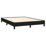 vidaXL Cadru de pat fără saltea, negru, 140x190 cm, textil