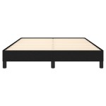 vidaXL Cadru de pat fără saltea, negru, 140x190 cm, textil
