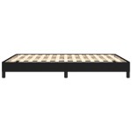 vidaXL Cadru de pat fără saltea, negru, 140x190 cm, textil