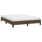 vidaXL Cadru de pat fără saltea, maro închis, 140x200 cm, textil vidaXL Cadru de pat fără saltea, maro închis, 140x200 cm, textil
