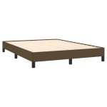 vidaXL Cadru de pat fără saltea, maro închis, 140x200 cm, textil vidaXL Cadru de pat fără saltea, maro închis, 140x200 cm, textil