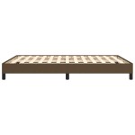 vidaXL Cadru de pat fără saltea, maro închis, 140x200 cm, textil vidaXL Cadru de pat fără saltea, maro închis, 140x200 cm, textil