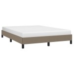 vidaXL Cadru de pat fără saltea, gri taupe, 140x190 cm, textil vidaXL Cadru de pat fără saltea, gri taupe, 140x190 cm, textil