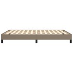 vidaXL Cadru de pat fără saltea, gri taupe, 140x190 cm, textil vidaXL Cadru de pat fără saltea, gri taupe, 140x190 cm, textil