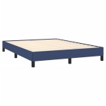 vidaXL Cadru de pat fără saltea, albastru, 140x190 cm, textil