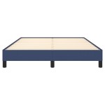 vidaXL Cadru de pat fără saltea, albastru, 140x190 cm, textil