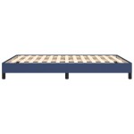 vidaXL Cadru de pat fără saltea, albastru, 140x190 cm, textil