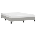 vidaXL Cadru de pat fără saltea, gri deschis, 140x200 cm, textil