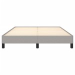 vidaXL Cadru de pat fără saltea, gri deschis, 140x200 cm, textil
