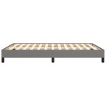 vidaXL Cadru de pat fără saltea, gri închis, 140x200 cm, textil