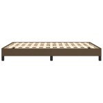 vidaXL Cadru de pat fără saltea, maro închis, 140x200 cm, textil vidaXL Cadru de pat fără saltea, maro închis, 140x200 cm, textil