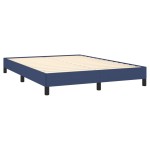 vidaXL Cadru de pat fără saltea, albastru, 140x200 cm, textil
