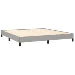 vidaXL Cadru de pat fără saltea, gri deschis, 160x200 cm, textil