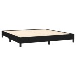 vidaXL Cadru de pat fără saltea, negru, 160x200 cm, textil vidaXL Cadru de pat fără saltea, negru, 160x200 cm, textil