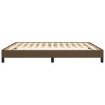 vidaXL Cadru de pat fără saltea, maro închis, 160x200 cm, textil vidaXL Cadru de pat fără saltea, maro închis, 160x200 cm, textil