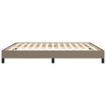 vidaXL Cadru de pat fără saltea, gri taupe, 160x200 cm, textil vidaXL Cadru de pat fără saltea, gri taupe, 160x200 cm, textil