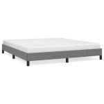 vidaXL Cadru de pat fără saltea, gri închis, 180x200 cm, textil