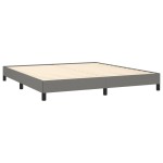 vidaXL Cadru de pat fără saltea, gri închis, 180x200 cm, textil