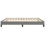 vidaXL Cadru de pat fără saltea, gri închis, 180x200 cm, textil