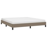 vidaXL Cadru de pat fără saltea, gri taupe, 180x200 cm, textil vidaXL Cadru de pat fără saltea, gri taupe, 180x200 cm, textil