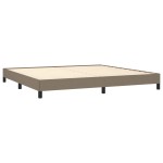 vidaXL Cadru de pat fără saltea, gri taupe, 200x200 cm, textil vidaXL Cadru de pat fără saltea, gri taupe, 200x200 cm, textil