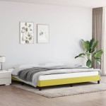 vidaXL Cadru de pat fără saltea, verde, 200x200 cm, textil vidaXL Cadru de pat fără saltea, verde, 200x200 cm, textil