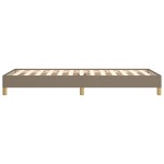 vidaXL Cadru de pat fără saltea Taupe 80x200 cm țesătură