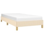 vidaXL Cadru de pat fără saltea cremă 80x200 cm țesătură