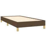 vidaXL Cadru de pat fără saltea, maro închis, 90x190 cm, textil vidaXL Cadru de pat fără saltea, maro închis, 90x190 cm, textil