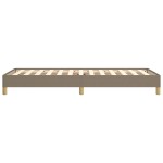 vidaXL Cadru de pat fără saltea Taupe 90x190 cm Stofa