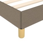 vidaXL Cadru de pat fără saltea Taupe 90x190 cm Stofa