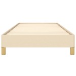 vidaXL Cadru de pat fără saltea cremă 90x190 cm țesătură
