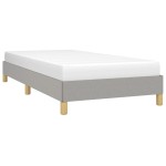 vidaXL Cadru de pat fără saltea, gri deschis, 90x200 cm, textil