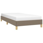 vidaXL Cadru de pat fără saltea Taupe 90x200 cm țesătură