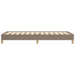 vidaXL Cadru de pat fără saltea Taupe 90x200 cm țesătură