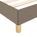 vidaXL Cadru de pat fără saltea Taupe 90x200 cm țesătură