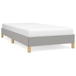 vidaXL Cadru de pat fără saltea, gri deschis, 100x200 cm, textil