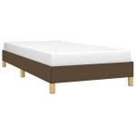 vidaXL Cadru de pat fără saltea, maro închis, 100x200 cm, textil