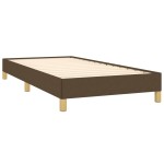 vidaXL Cadru de pat fără saltea, maro închis, 100x200 cm, textil