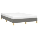 vidaXL Cadru de pat fără saltea, gri închis, 120x200 cm, textil