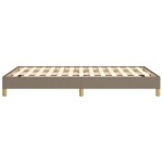 vidaXL Cadru de pat fără saltea, gri taupe, 120x200 cm, textil vidaXL Cadru de pat fără saltea, gri taupe, 120x200 cm, textil