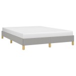 vidaXL Cadru de pat fără saltea, gri deschis, 140x190 cm, textil
