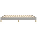 vidaXL Cadru de pat fără saltea, gri deschis, 140x190 cm, textil