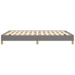 vidaXL Cadru de pat fără saltea, gri închis, 140x190 cm, textil