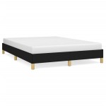 vidaXL Cadru de pat fără saltea, negru, 140x190 cm, textil