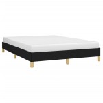 vidaXL Cadru de pat fără saltea, negru, 140x190 cm, textil