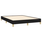 vidaXL Cadru de pat fără saltea, negru, 140x190 cm, textil